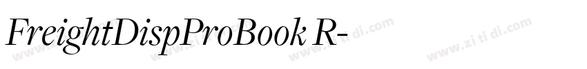 FreightDispProBook R字体转换